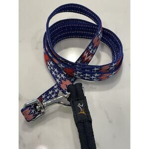 Dog Leash by Lupine 1/2” Wide 4-Foot Long Padded Handle Red White Blue NWOT
